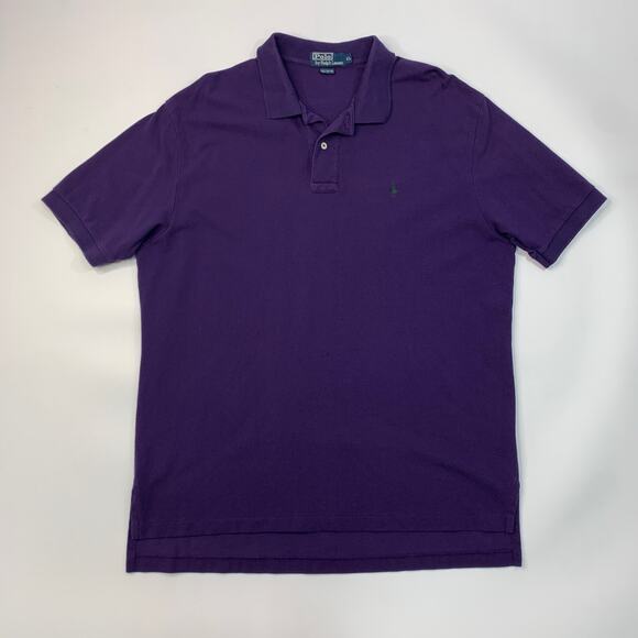 Vintage Polo Ralph Lauren Shirt Mens XL Extra Large Grape Purple Cotton Golf - Picture 2 of 8